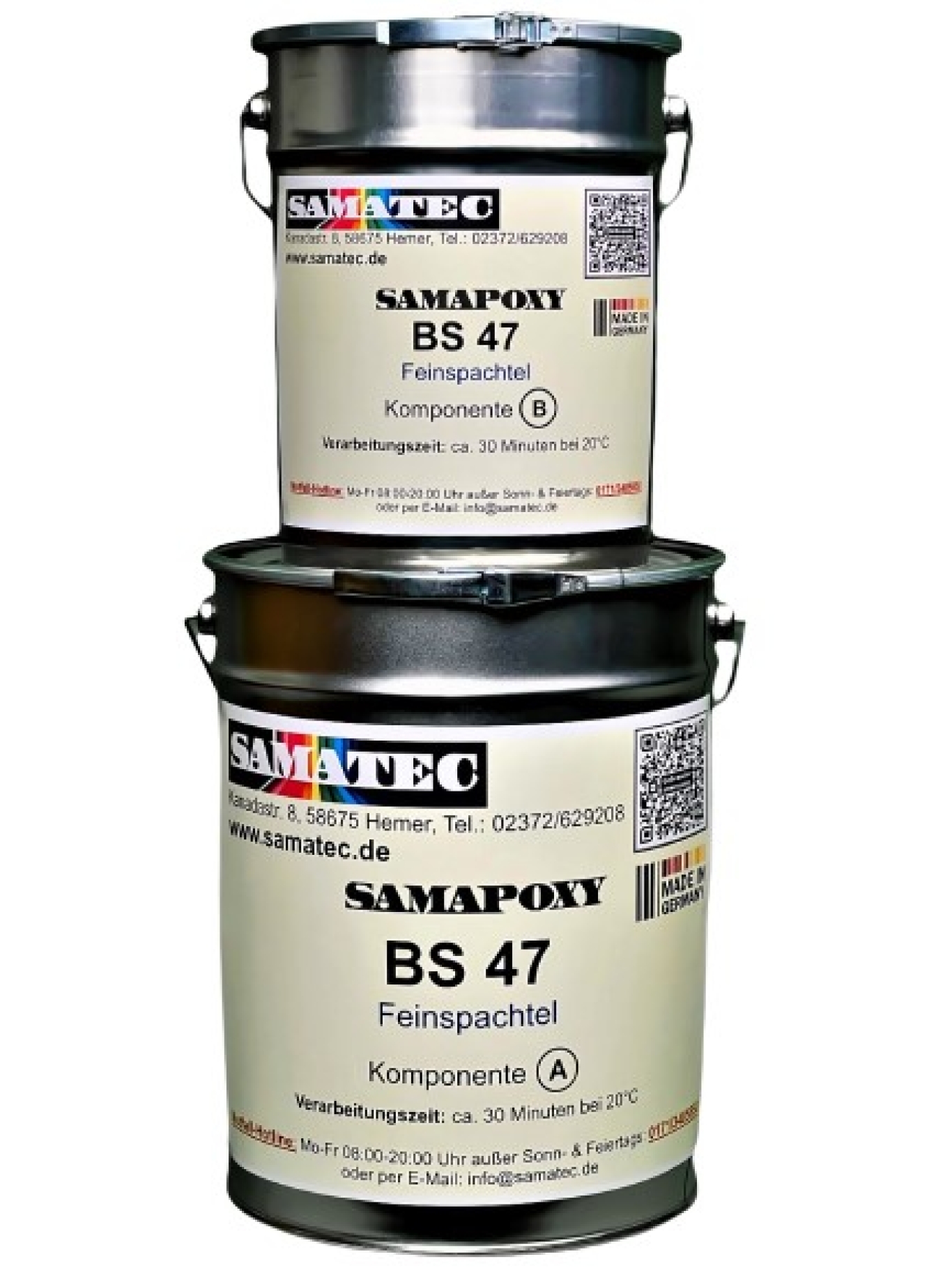 Feinspachtel Spachtelmasse 2K Epoxidharz SamaPoxy BS47